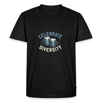 Beer - the best in the world - many different - Men's Premium Organic T-Shirt - black - Front - Nico (187cm)