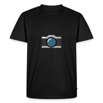 vintage photo - Men's Premium Organic T-Shirt - black - Front - Nico (187cm)