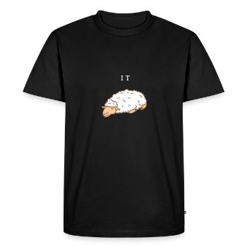 IT department - Schaaf - sleep - computer science - Men's Premium Organic T-Shirt - black - Front - Nico (187cm)