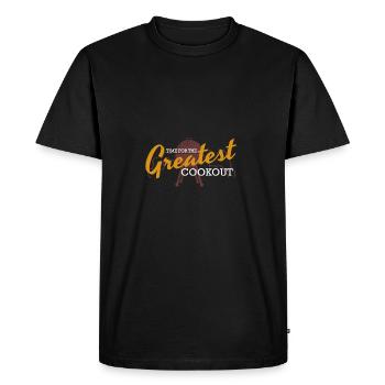 Barbecue barbecue summer gift chef cooking meat - Men's Premium Organic T-Shirt - black - Front - Nico (187cm)