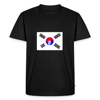 South Korea Got Seoul - Men's Premium Organic T-Shirt - black - Front - Nico (187cm)