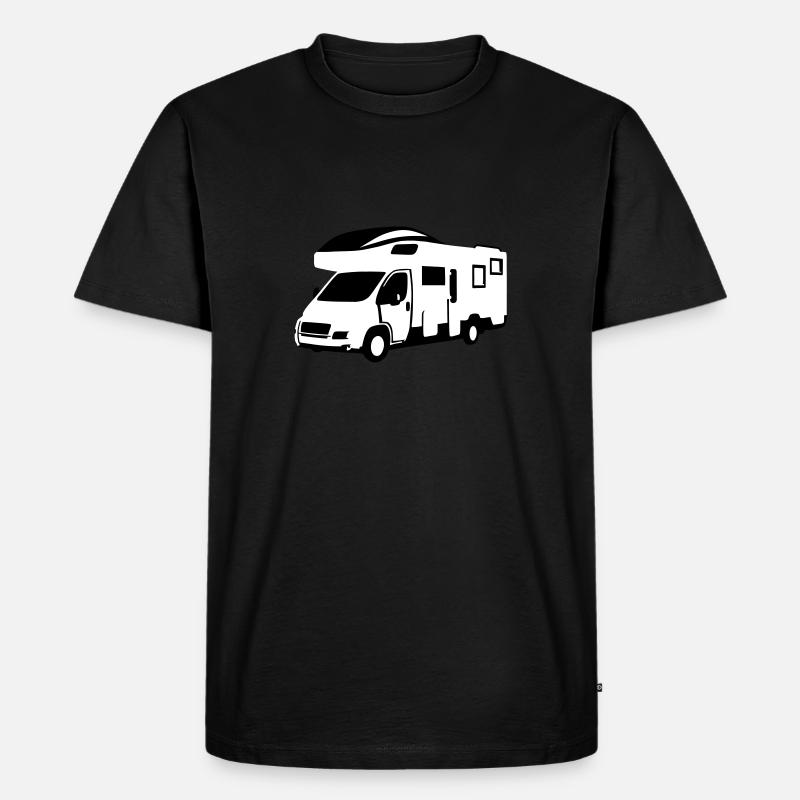Wohnmobil, Camper - Männer Premium Bio T-Shirt - Schwarz