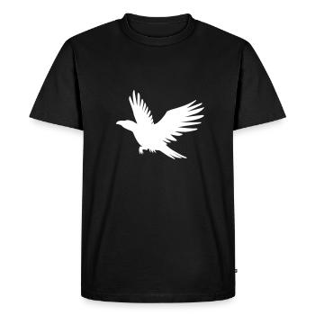 Raven - T-shirt Premium bio Homme - noir - Devant - Nico (187cm)