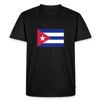 Cuba - T-shirt Premium bio Homme - noir - Devant - Nico (187cm)