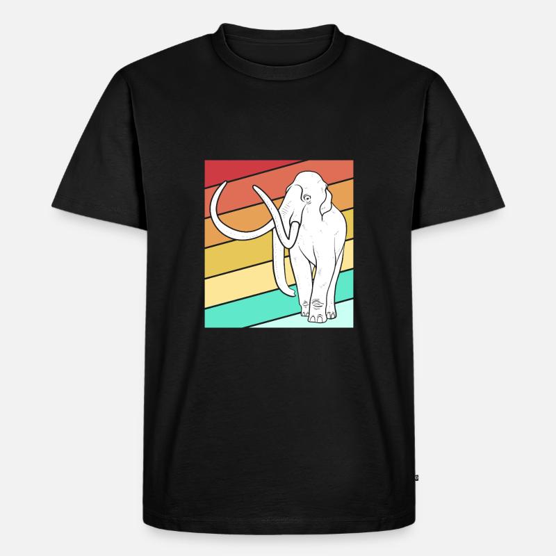 Mammut - Männer Premium Bio T-Shirt - Schwarz