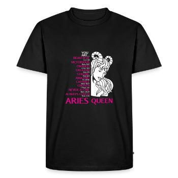 Signe du zodiaque Bélier - T-shirt Premium bio Homme - noir - Devant - Nico (187cm)
