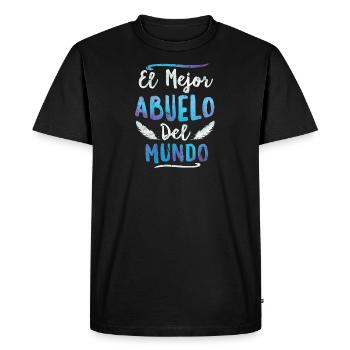 El Mejor Abuelo Del Mundo Grand-père fête des pères - T-shirt Premium bio Homme - noir - Devant - Nico (187cm)