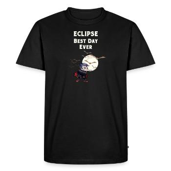 Total Solar Eclipse Moon Sun Best Day - Men's Premium Organic T-Shirt - black - Front - Nico (187cm)