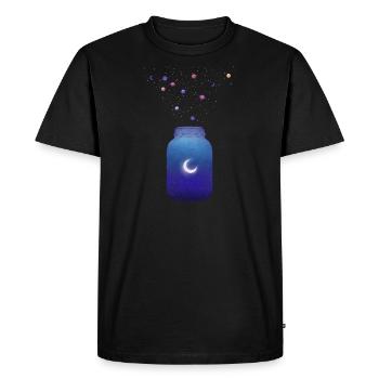 Jarre spatiale - T-shirt Premium bio Homme - noir - Devant - Nico (187cm)
