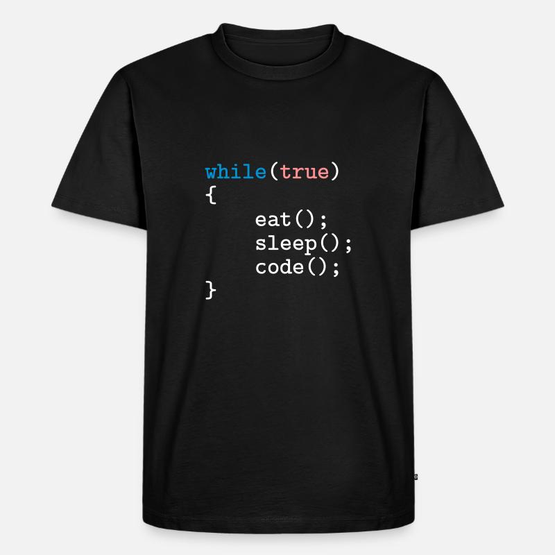 Programmierer, Software, Informatik, Developer - Männer Premium Bio T-Shirt - Schwarz