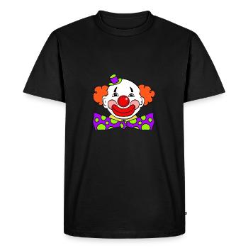 clown - T-shirt Premium bio Homme - noir - Devant - Nico (187cm)
