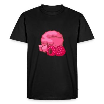 Raspberries ice cream ice cream ice cream ice cream ice cream - Men's Premium Organic T-Shirt - black - Front - Nico (187cm)