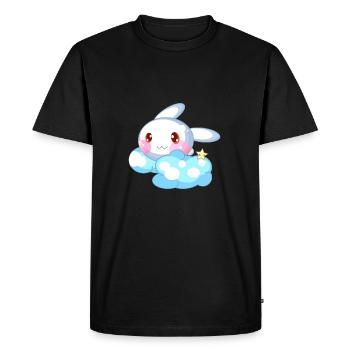 Lapin doux enfants - T-shirt Premium bio Homme - noir - Devant - Nico (187cm)