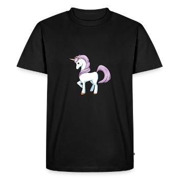 unicorn - T-shirt Premium bio Homme - noir - Devant - Nico (187cm)