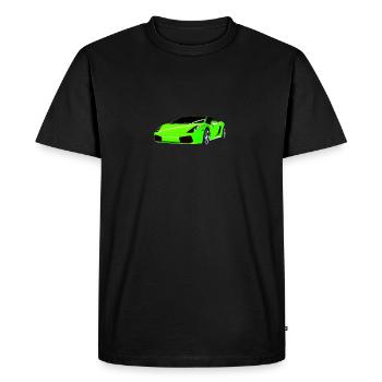 sports car auto car love - Men's Premium Organic T-Shirt - black - Front - Nico (187cm)