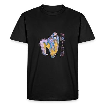 Gorilla - T-shirt Premium bio Homme - noir - Devant - Nico (187cm)