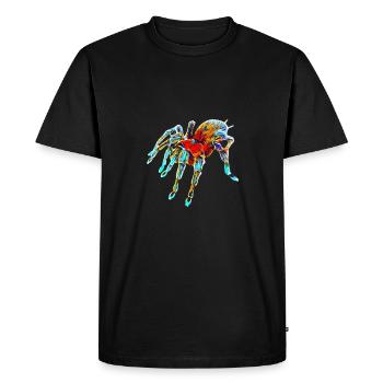 Tarentule - T-shirt Premium bio Homme - noir - Devant - Nico (187cm)