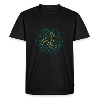 Celtic knot - Men's Premium Organic T-Shirt - black - Front - Nico (187cm)