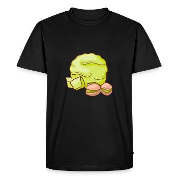 Crème glacée à la pistache crème glacée crème glacée crème glacée crème glacée - T-shirt Premium bio Homme - noir - Devant - Nico (187cm)