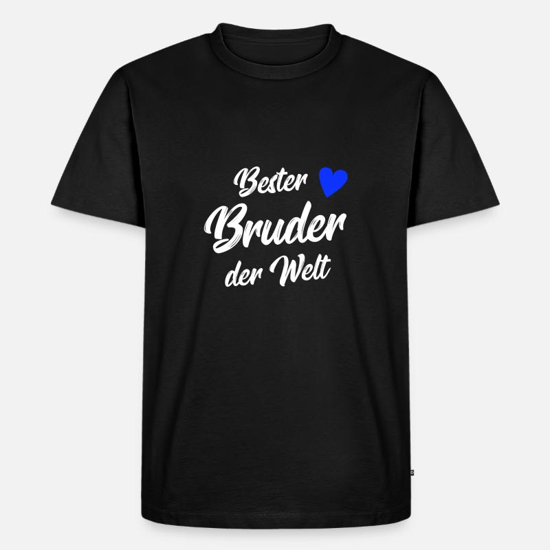 bester bruder - Männer Premium Bio T-Shirt - Schwarz