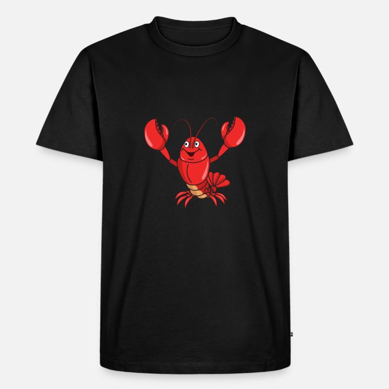 lobster - Men's Premium Organic T-Shirt - black