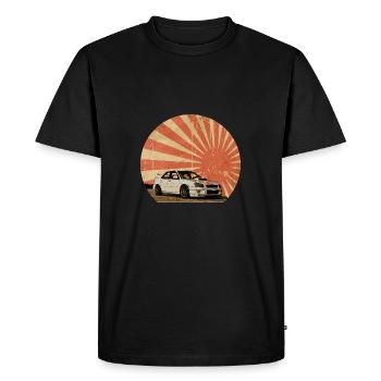 Blobeye Sun - Men's Premium Organic T-Shirt - black - Front - Nico (187cm)