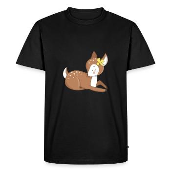 Animal de la vie - T-shirt Premium bio Homme - noir - Devant - Nico (187cm)