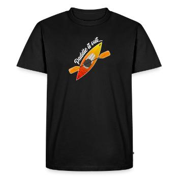 Kayak Paddle It Out - T-shirt Premium bio Homme - noir - Devant - Nico (187cm)