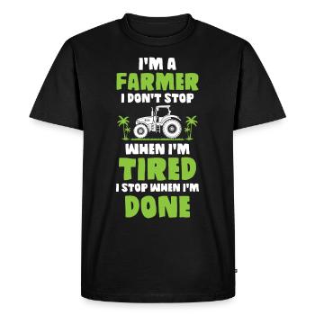 Farrner (en anglais seulement) - T-shirt Premium bio Homme - noir - Devant - Nico (187cm)