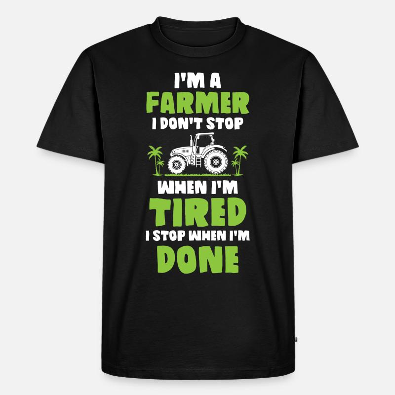 Farrner - Männer Premium Bio T-Shirt - Schwarz