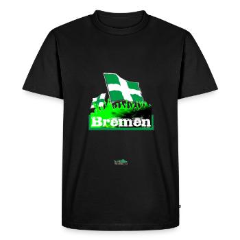 Brême - T-shirt Premium bio Homme - noir - Devant - Nico (187cm)