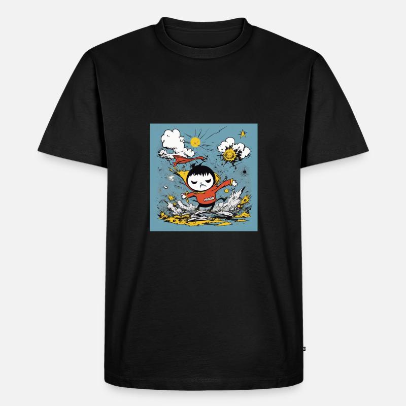 Held, Teppich, Fliegen - Männer Premium Bio T-Shirt - Schwarz