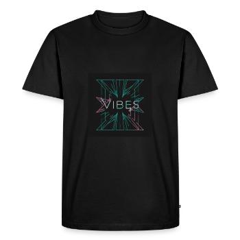 a stunning illustration of a minimalist geometric - Männer Premium Bio T-Shirt - Schwarz - Vorne - Nico (187cm)
