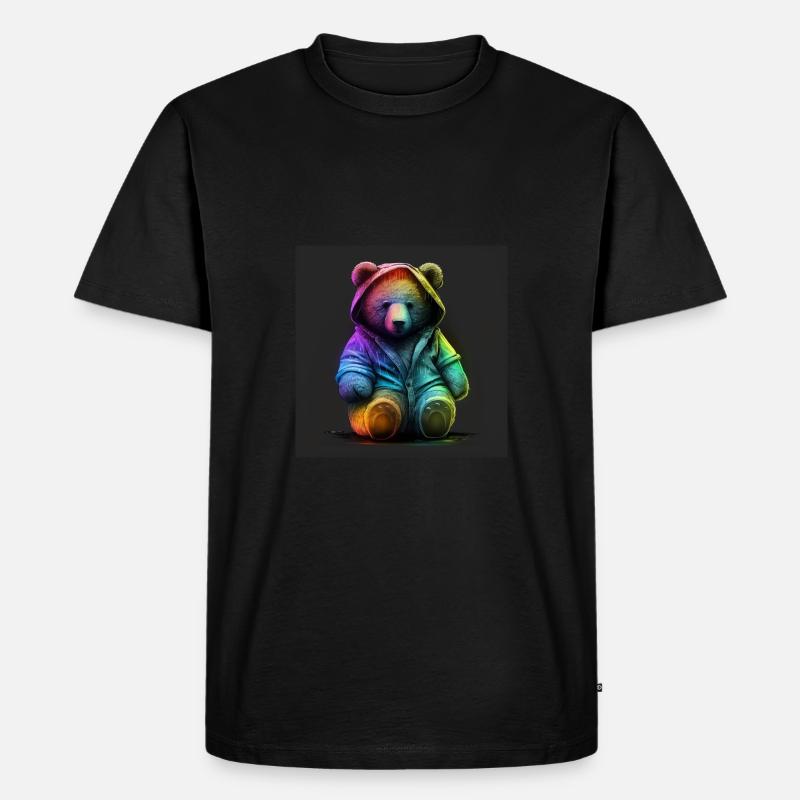 PLÜSCH - SÜSSER TEDDYBÄR - GESCHENKIDEE - Männer Premium Bio T-Shirt - Schwarz