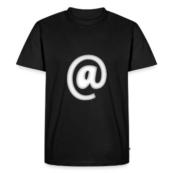 à - T-shirt Premium bio Homme - noir - Devant - Nico (187cm)