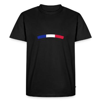 France - T-shirt Premium bio Homme - noir - Devant - Nico (187cm)