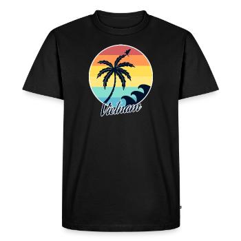 Viêt-Nam - T-shirt Premium bio Homme - noir - Devant - Nico (187cm)