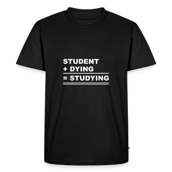 Étudiant Geek Geek étudiant étudiant adolescent - T-shirt Premium bio Homme - noir - Devant - Nico (187cm)