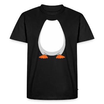 Penguin Costume Belly Feet - Men's Premium Organic T-Shirt - black - Front - Nico (187cm)