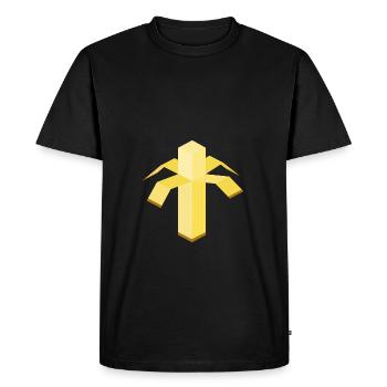 représentation abstraite d'une banane - T-shirt Premium bio Homme - noir - Devant - Nico (187cm)