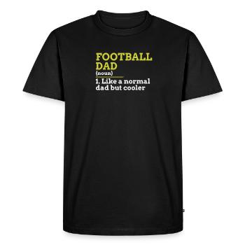 Football papa - T-shirt Premium bio Homme - noir - Devant - Nico (187cm)