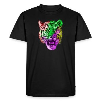 Droits des animaux tigres - T-shirt Premium bio Homme - noir - Devant - Nico (187cm)