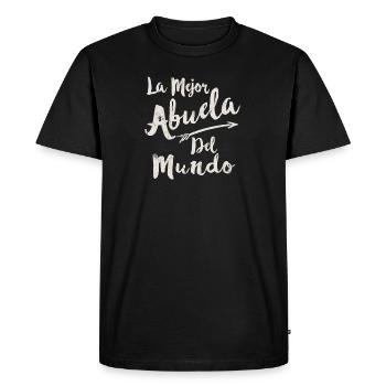La Mejor Abuela Del Mundo La fête des mères de grand-mère - T-shirt Premium bio Homme - noir - Devant - Nico (187cm)