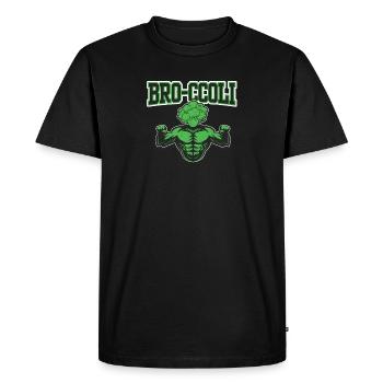 BroCcoli Muscles Workout Végétarien pour Gymnase au Brocoli - T-shirt Premium bio Homme - noir - Devant - Nico (187cm)