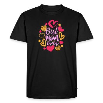 Best Mama Ever design Cute Gift for Moms and - Men's Premium Organic T-Shirt - black - Front - Nico (187cm)