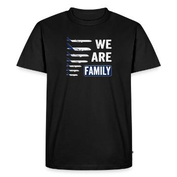 Aircraft Family - Gift Pilot - Men's Premium Organic T-Shirt - black - Front - Nico (187cm)