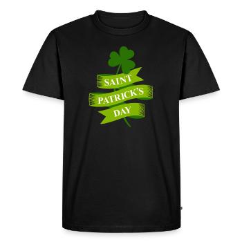 Jour cadeau de vacances Irlande Saint Patrick - T-shirt Premium bio Homme - noir - Devant - Nico (187cm)