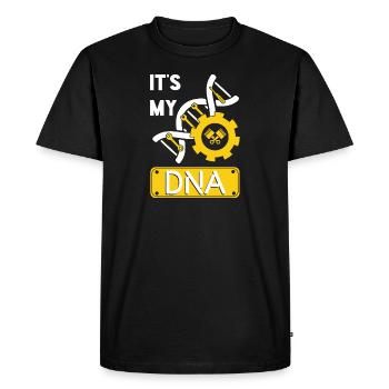 Mécanicien de véhicule ingénieur en mécanique - T-shirt Premium bio Homme - noir - Devant - Nico (187cm)