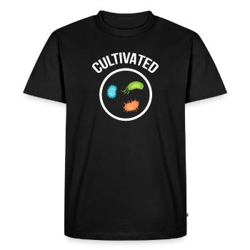 Chemist laboratory biologist microbiology gift - Men's Premium Organic T-Shirt - black - Front - Nico (187cm)