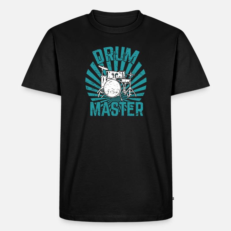 Drummer Drummer Drummer Percussion - Men's Premium Organic T-Shirt - black